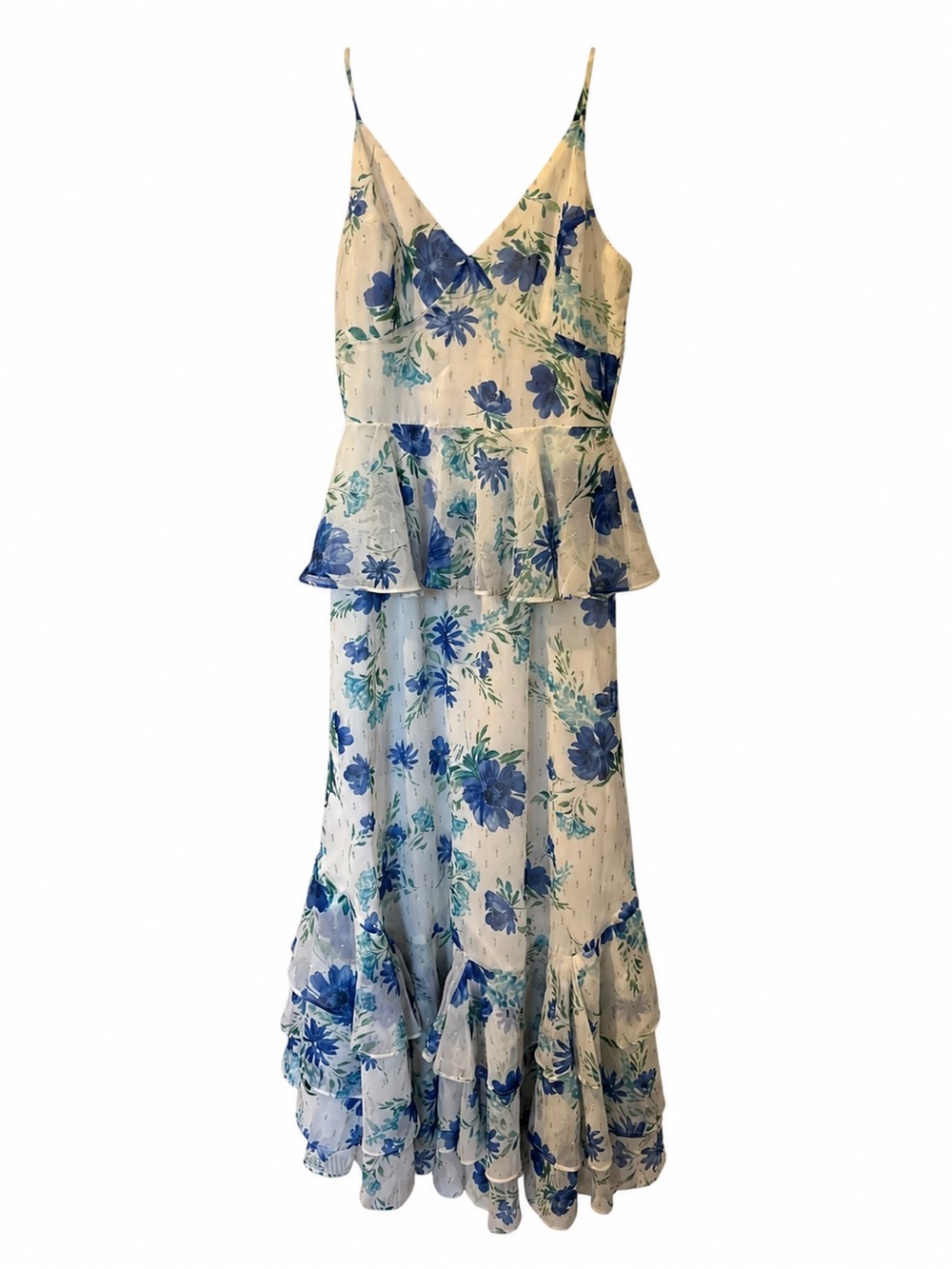 Yumi Kim Kaia Maxi Dress “Love Is King” Floral Maxi Dress | Ivory Blue - Picture 2 of 5